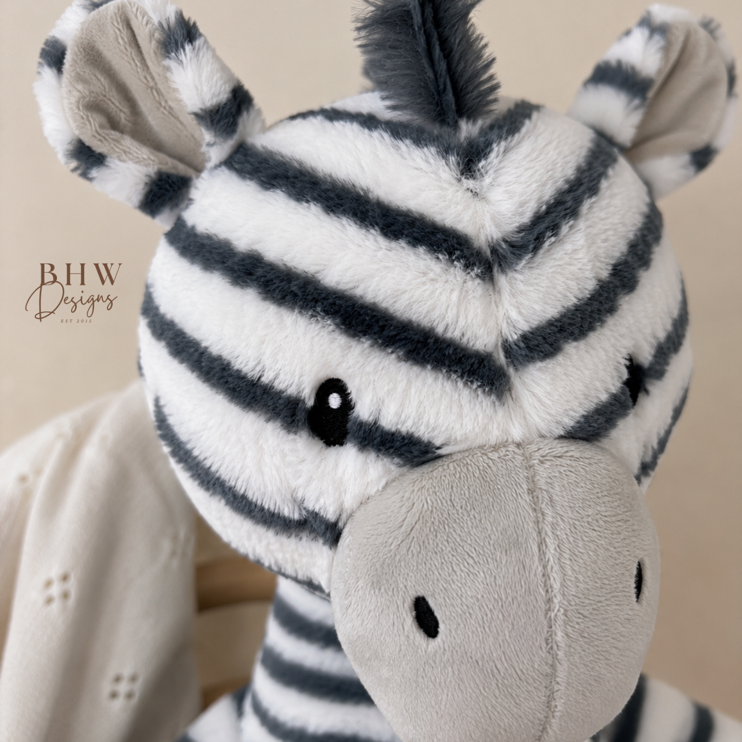 Personalised Zebra Soft Toy