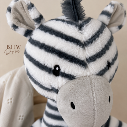 Personalised Zebra Soft Toy