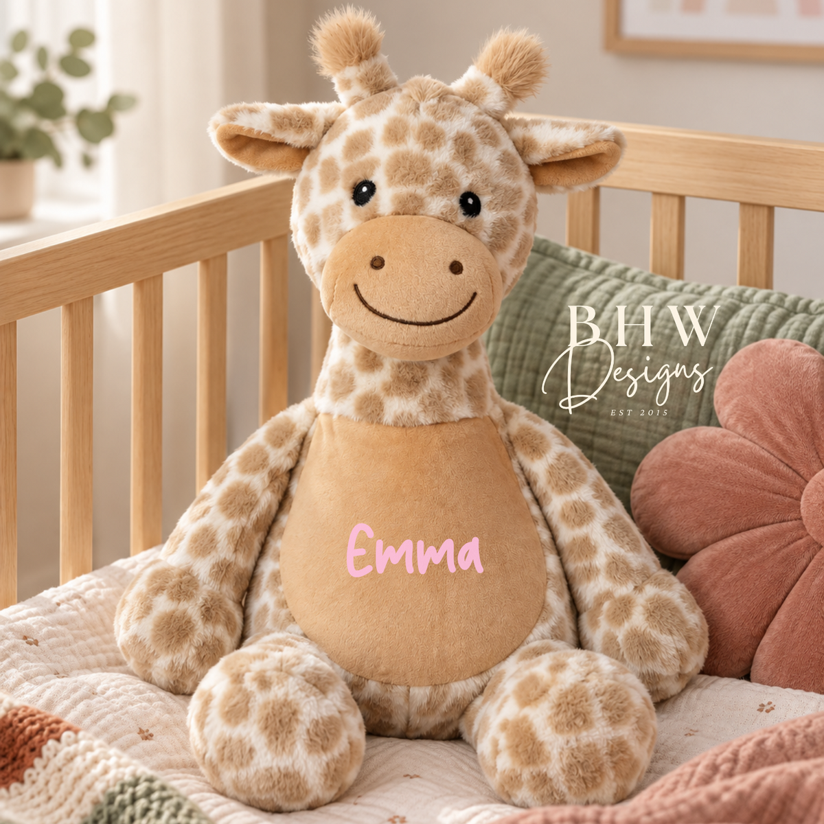 Personalised Giraffe Soft Toy