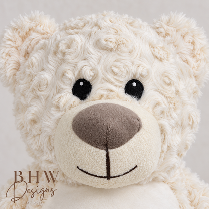 Personalise Cream Teddy Soft Toy