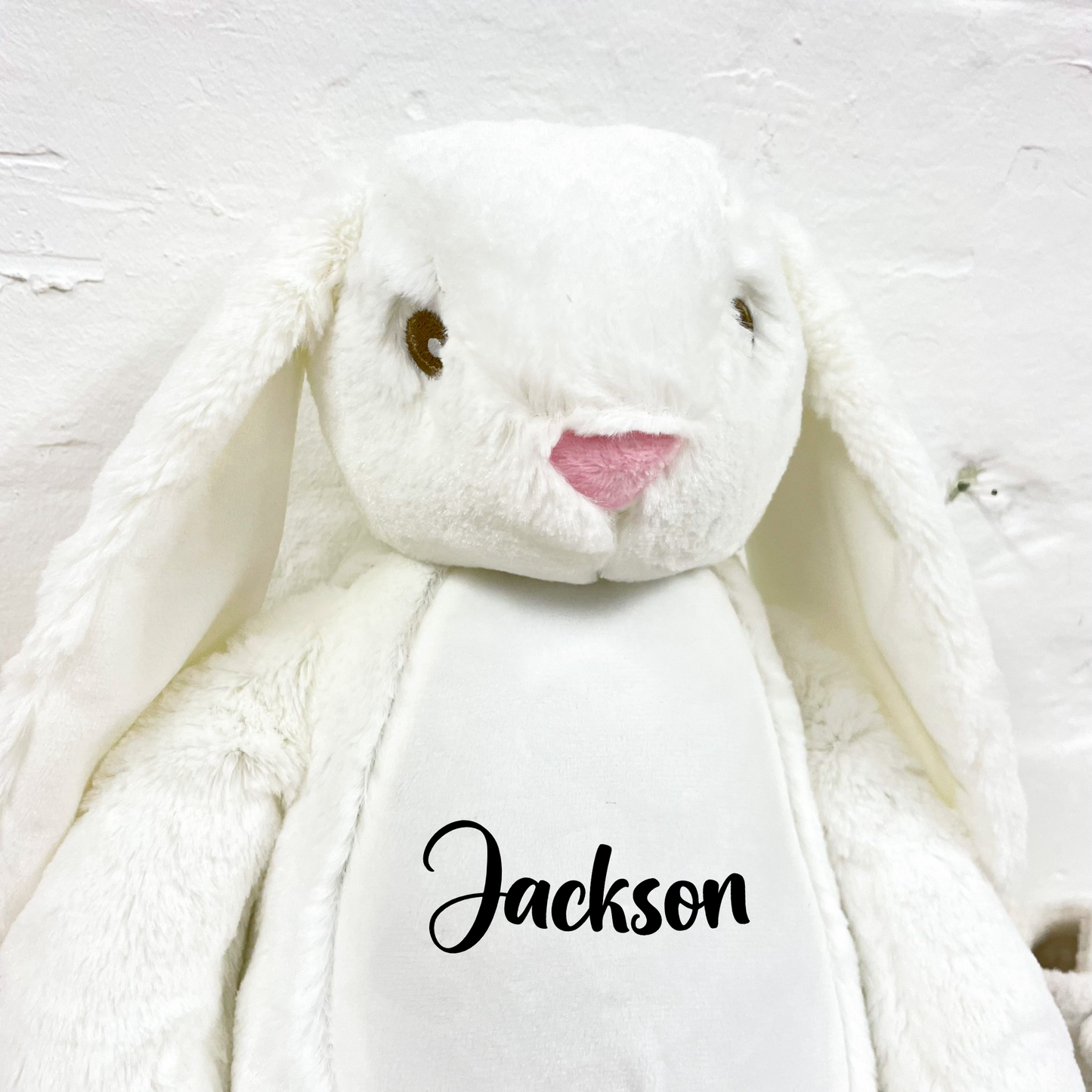 Personalised White Bunny Soft Toy
