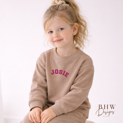 Personalised Waffle Lounge Sets - Taupe