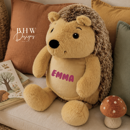 Personalised Hedgehog Soft Toy