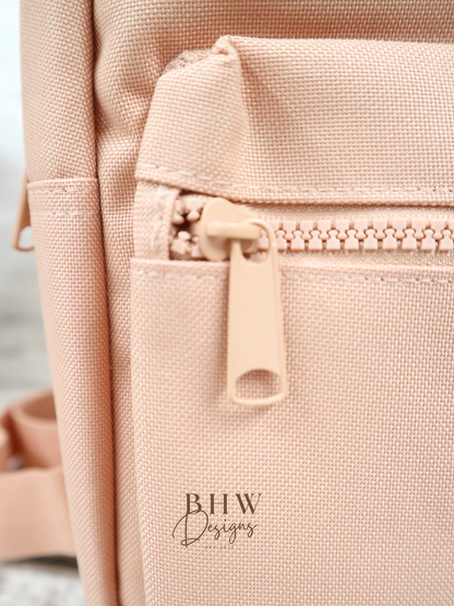 Personalised Kid's Mini Backpack - Peach
