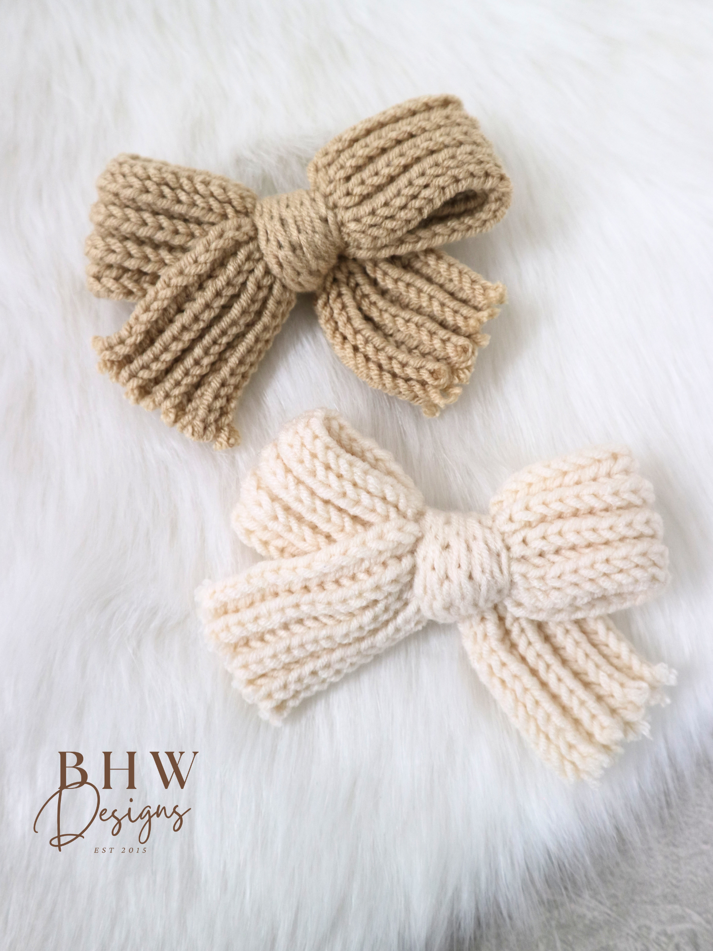 Knitted Hair Bow