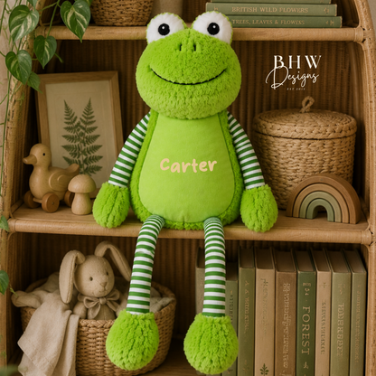 Personalised Frog Soft Toy