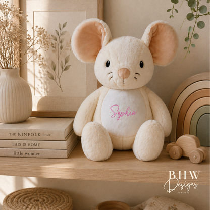 Personalised Mouse Soft Toy