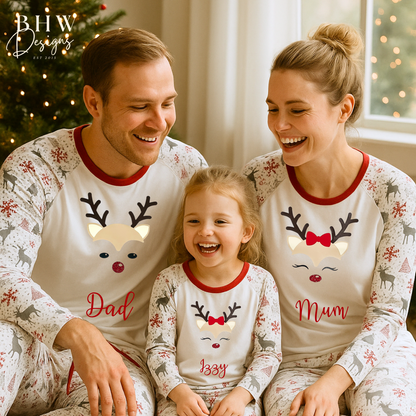 Men's Personalised Reindeer Pyjamas