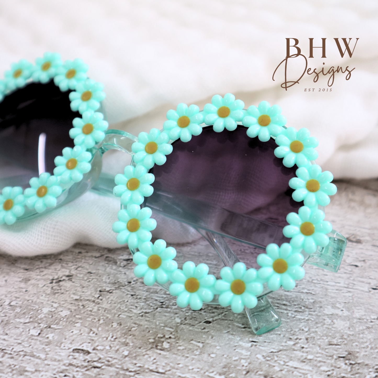 Children's Green Daisy Sunglasses