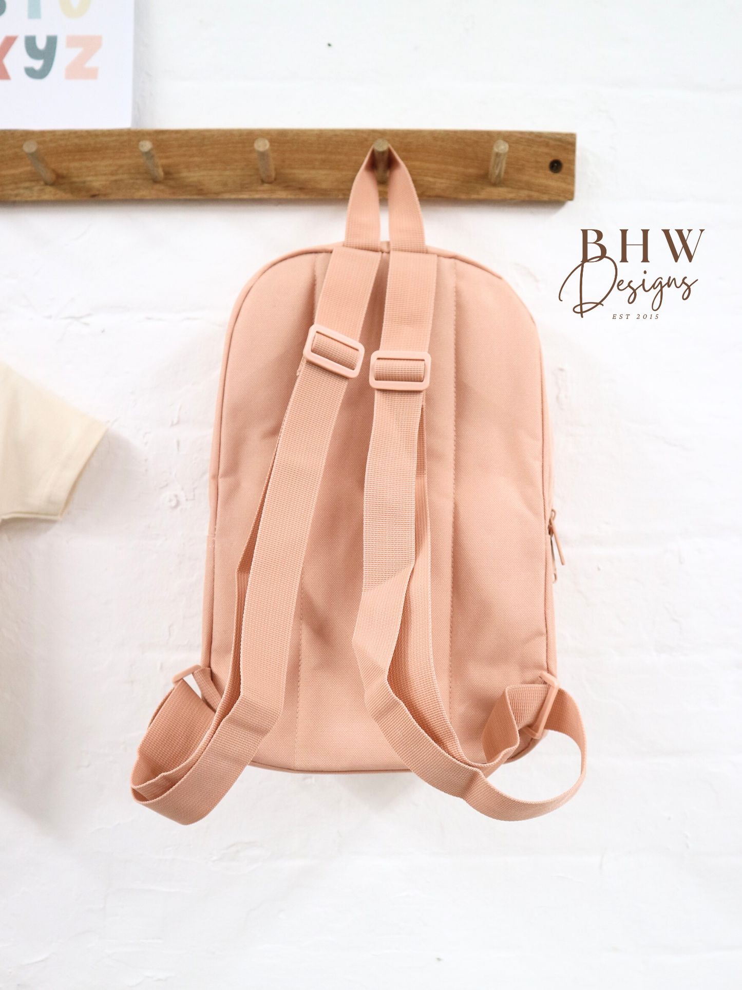 Personalised Kid's Mini Backpack - Peach