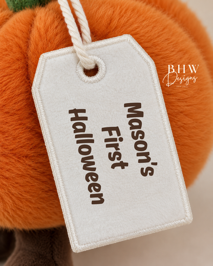 Personalised Pumpkin Soft Toy