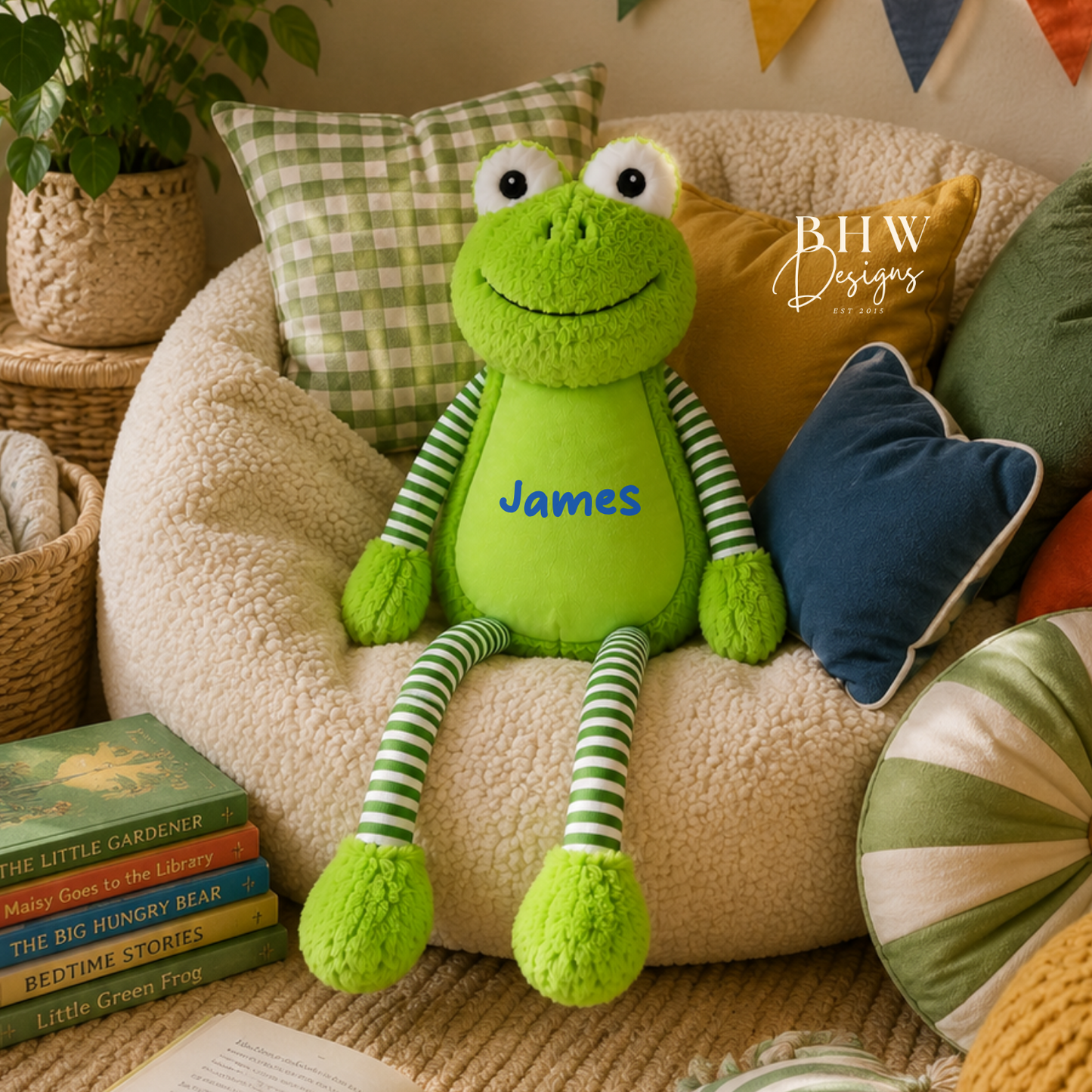 Personalised Frog Soft Toy