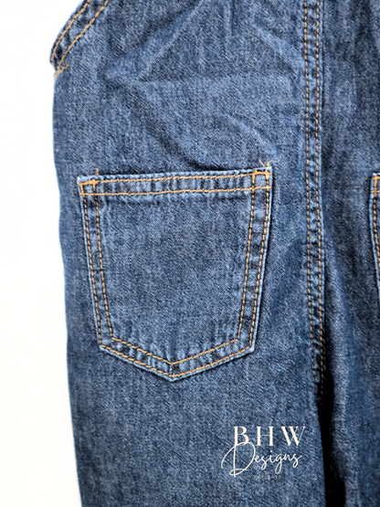 Personalised Denim Dungarees
