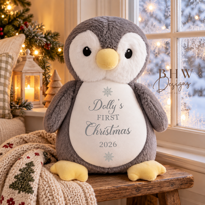 Personalised Penguin Soft Toy