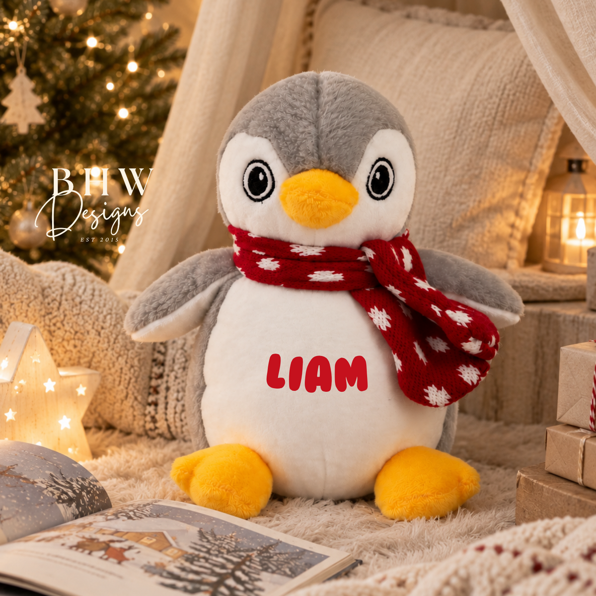 Personalised Mini Penguin Soft Toy
