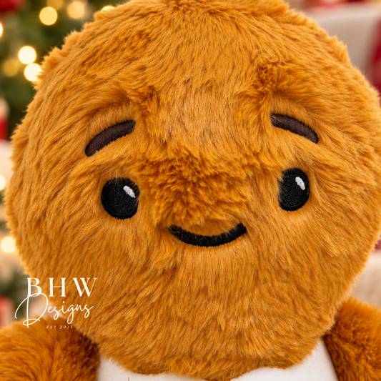 Personalised First Christmas Gingerbread man Soft Toy
