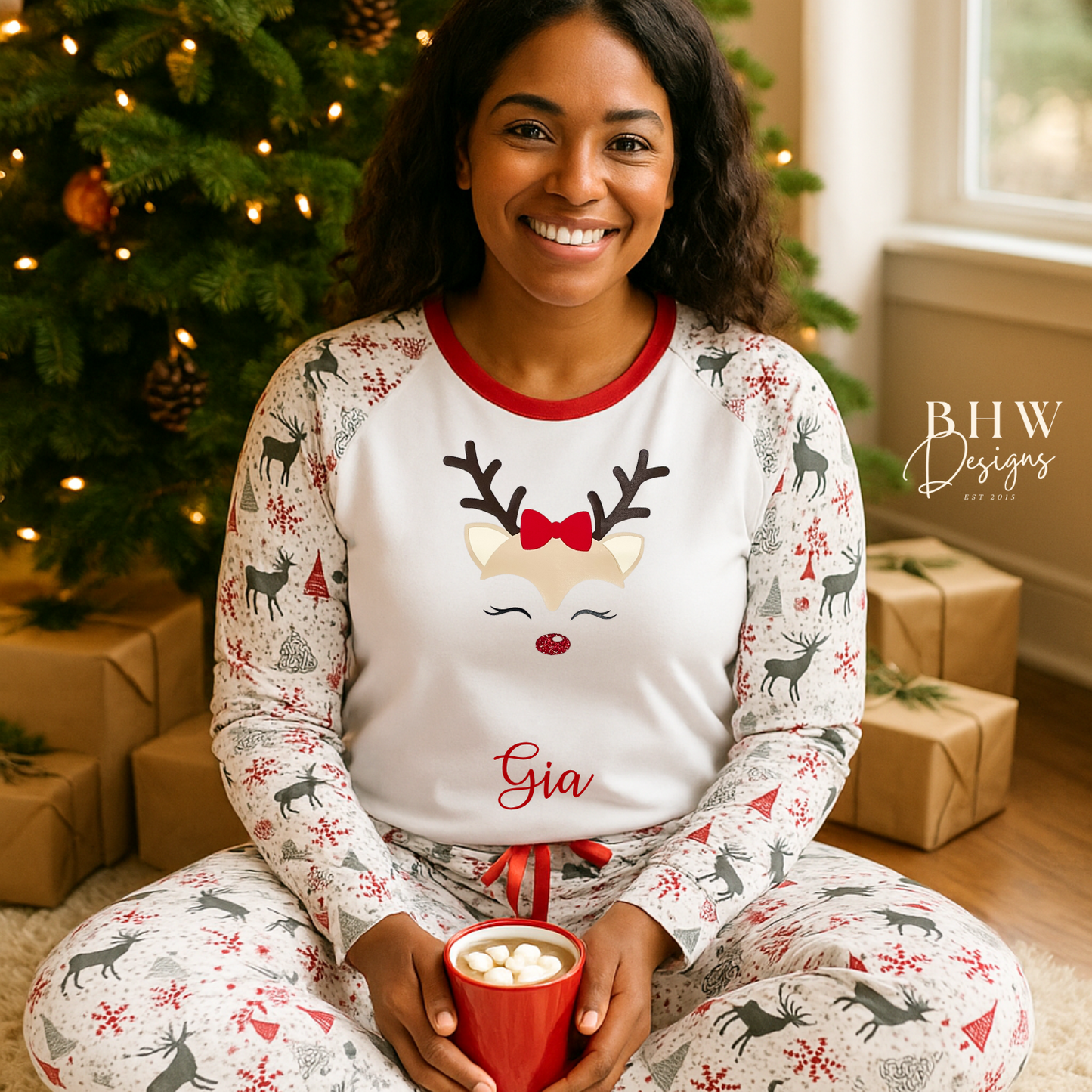 Women's Reindeer Pyjamas