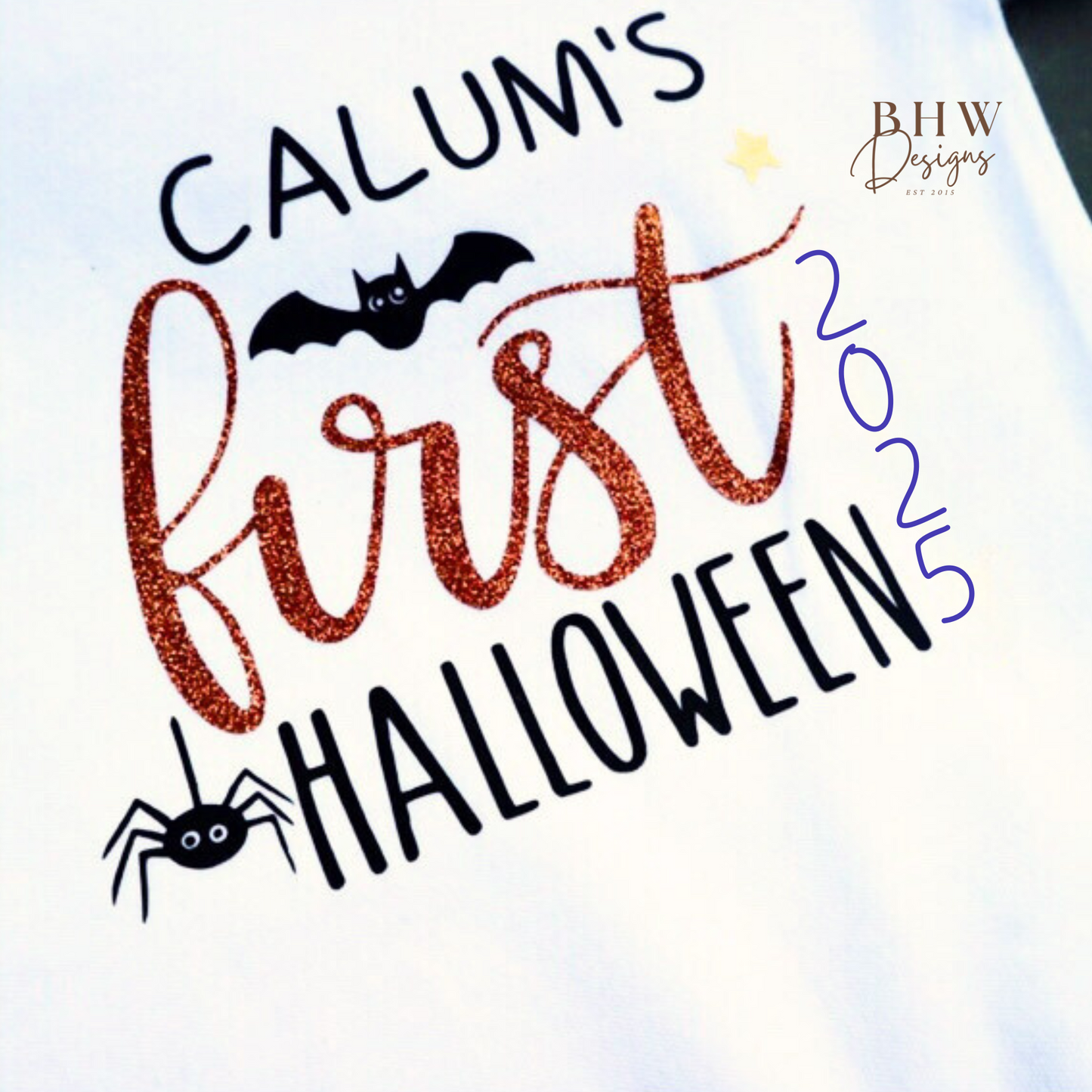Personalised First Halloween 2025 Baby Bodysuit