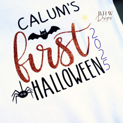 Personalised First Halloween 2025 Baby Bodysuit