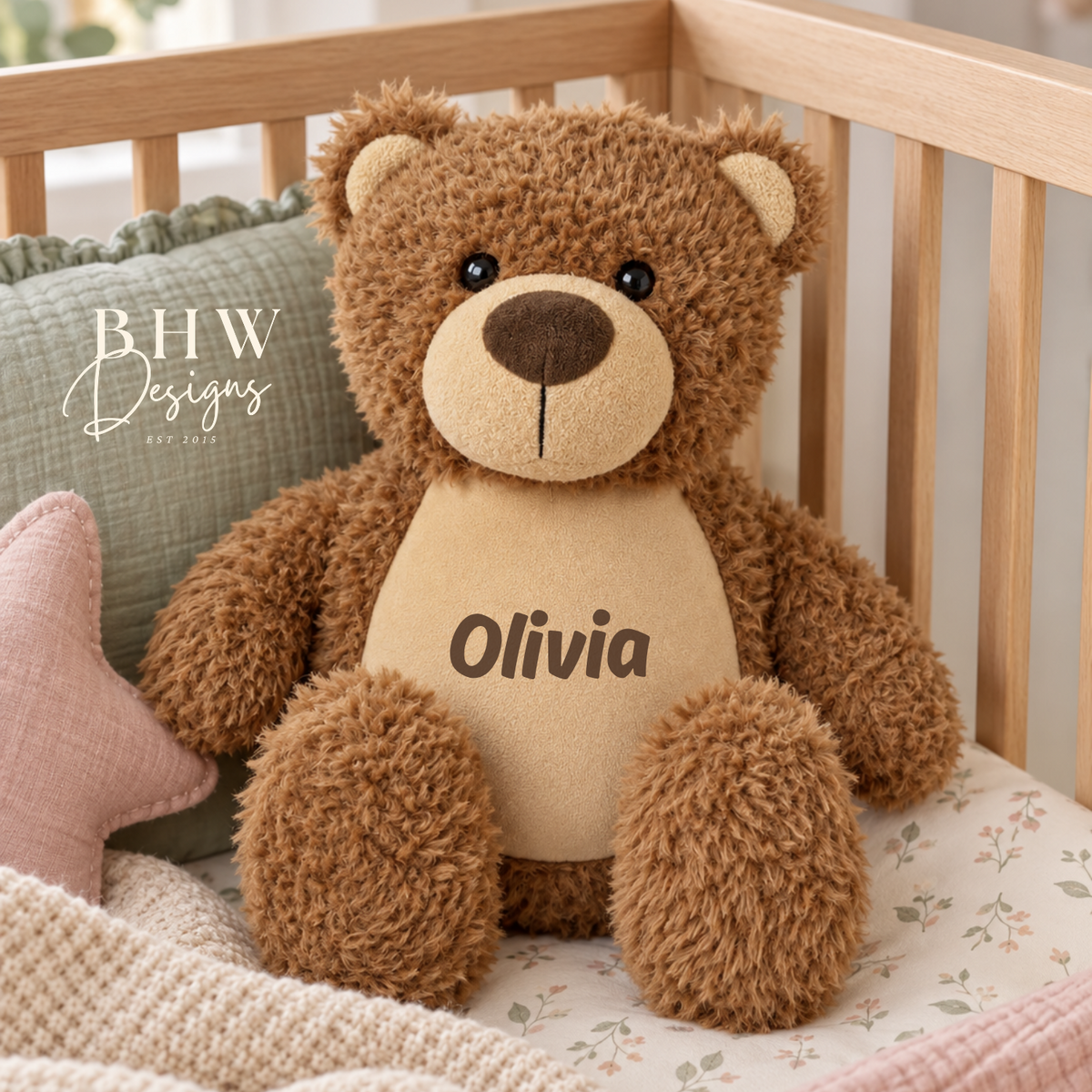 Personalised Brown Teddy Bear