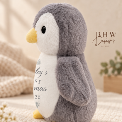 Personalised Penguin Soft Toy