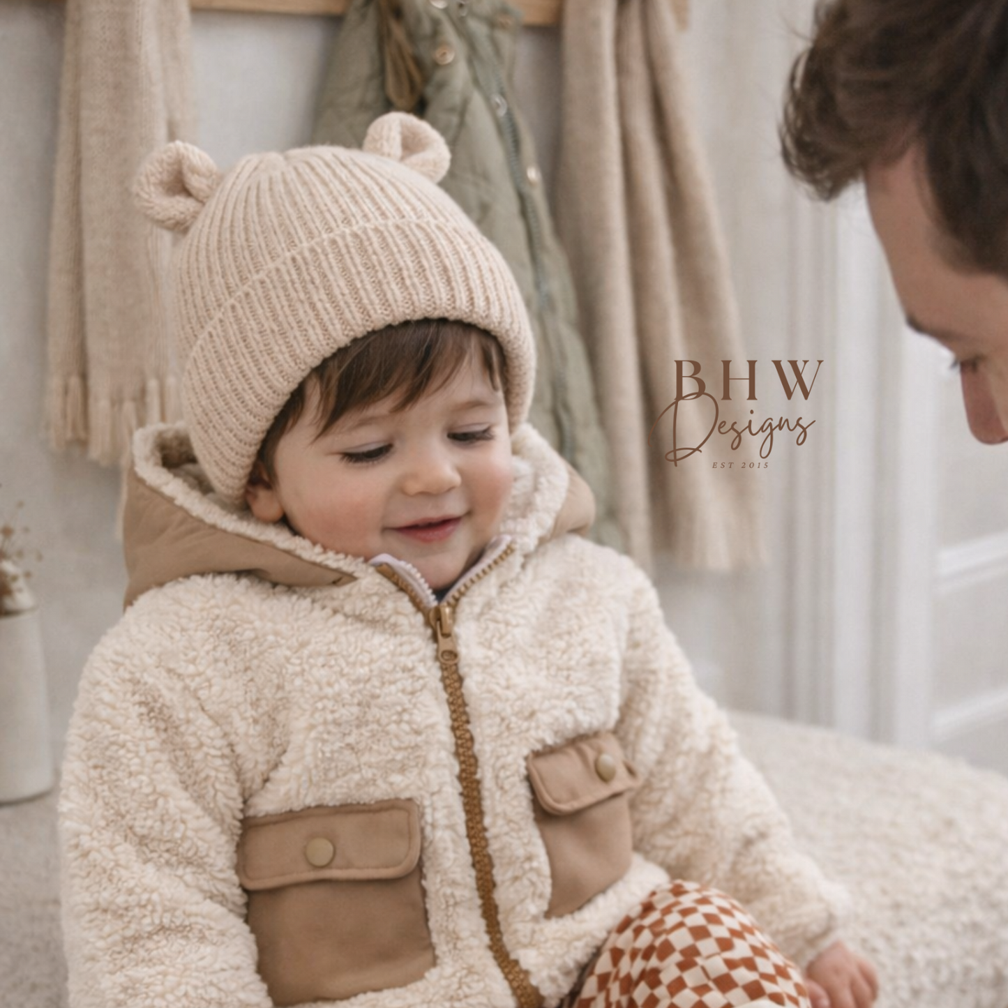 Baby Bear Beanie - Sand