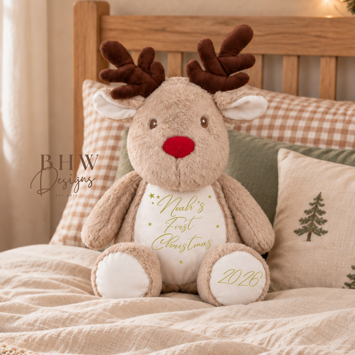Personalised First Christmas Reindeer