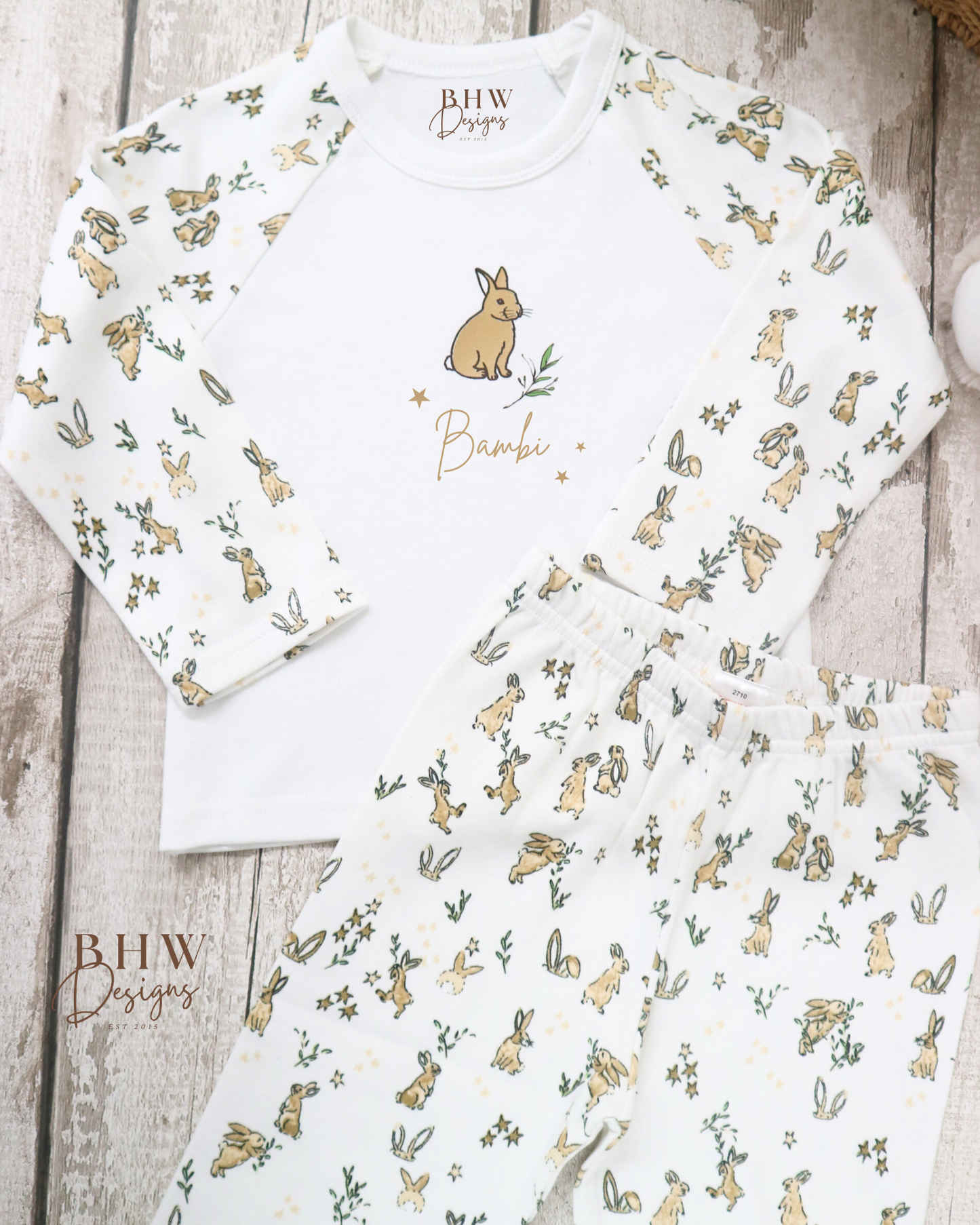 Personalised Bunny Pyjamas