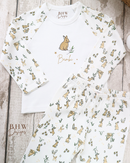 Personalised Bunny Pyjamas