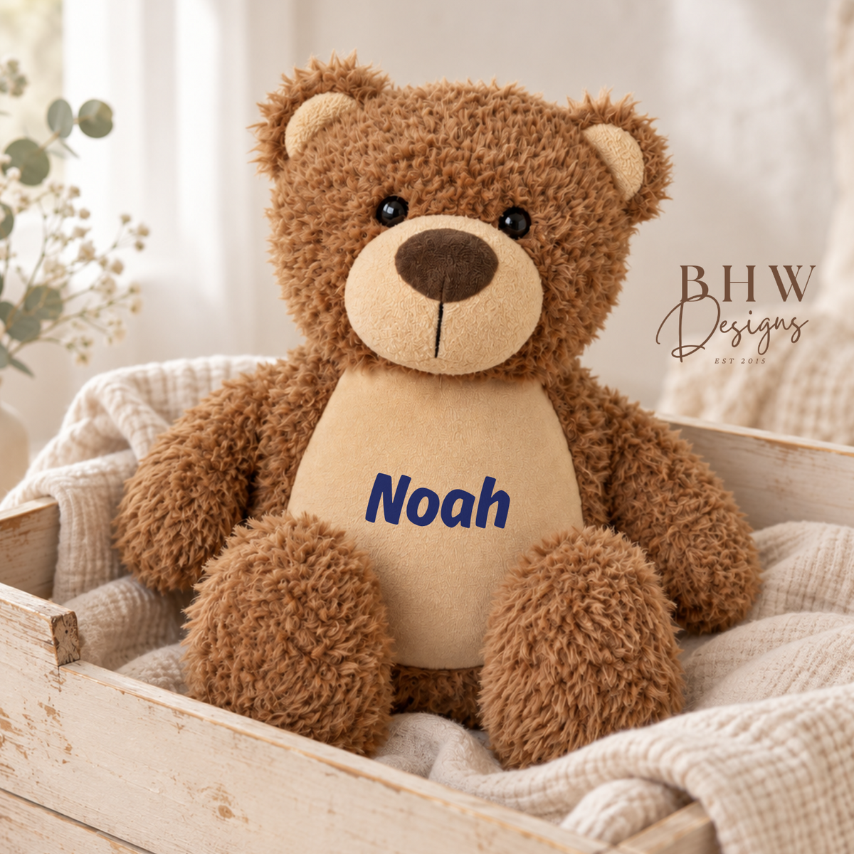 Personalised Brown Teddy Bear