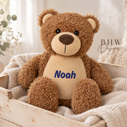 Personalised Brown Teddy Bear