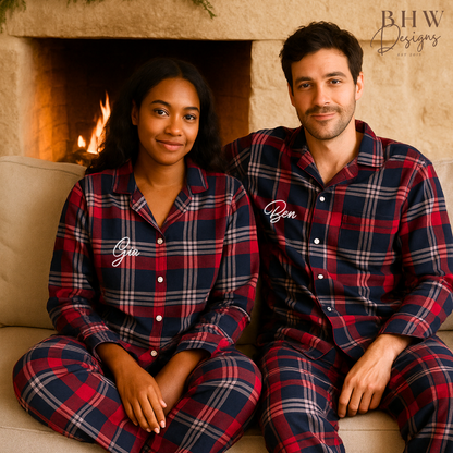 Women's Personalised Tartan Pyjamas