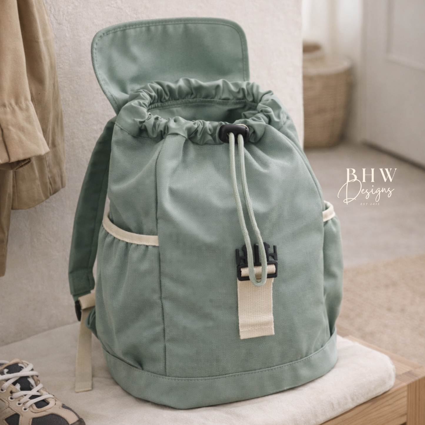 Personalised Kid's Adventure Backpack - Sage Green