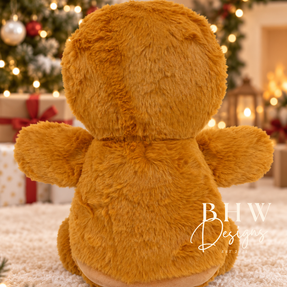 Personalised First Christmas Gingerbread man Soft Toy