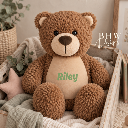Personalised Brown Teddy Bear