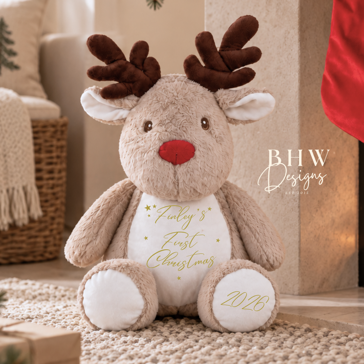 Personalised First Christmas Reindeer