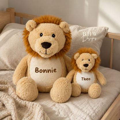 Personalised Mini Lion Soft Toy