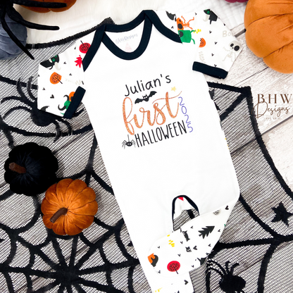 Personalised First Halloween 2025 Baby Bodysuit