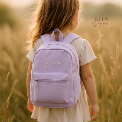 Personalised Kid's Mini Backpack - Lavender