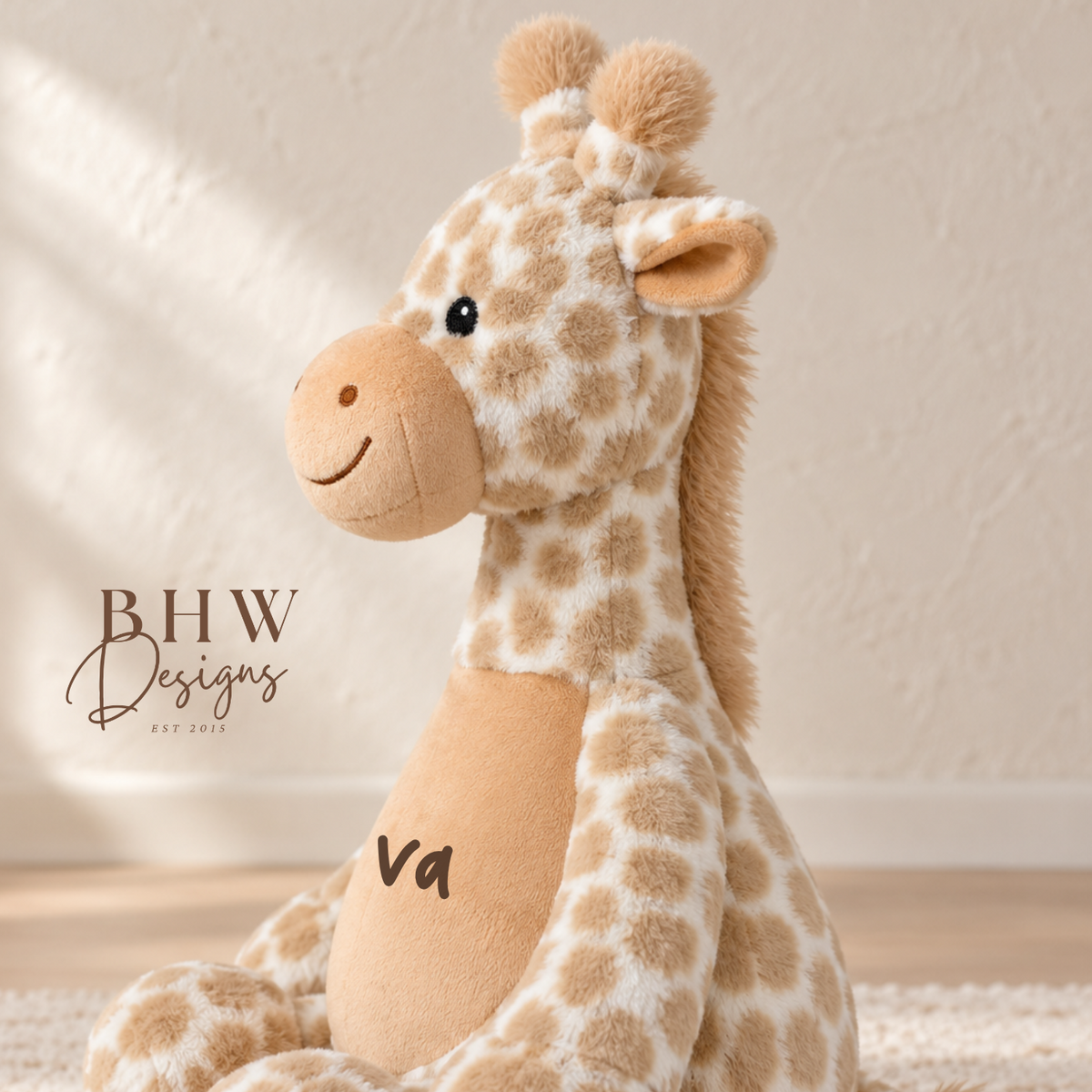Personalised Giraffe Soft Toy
