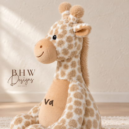 Personalised Giraffe Soft Toy