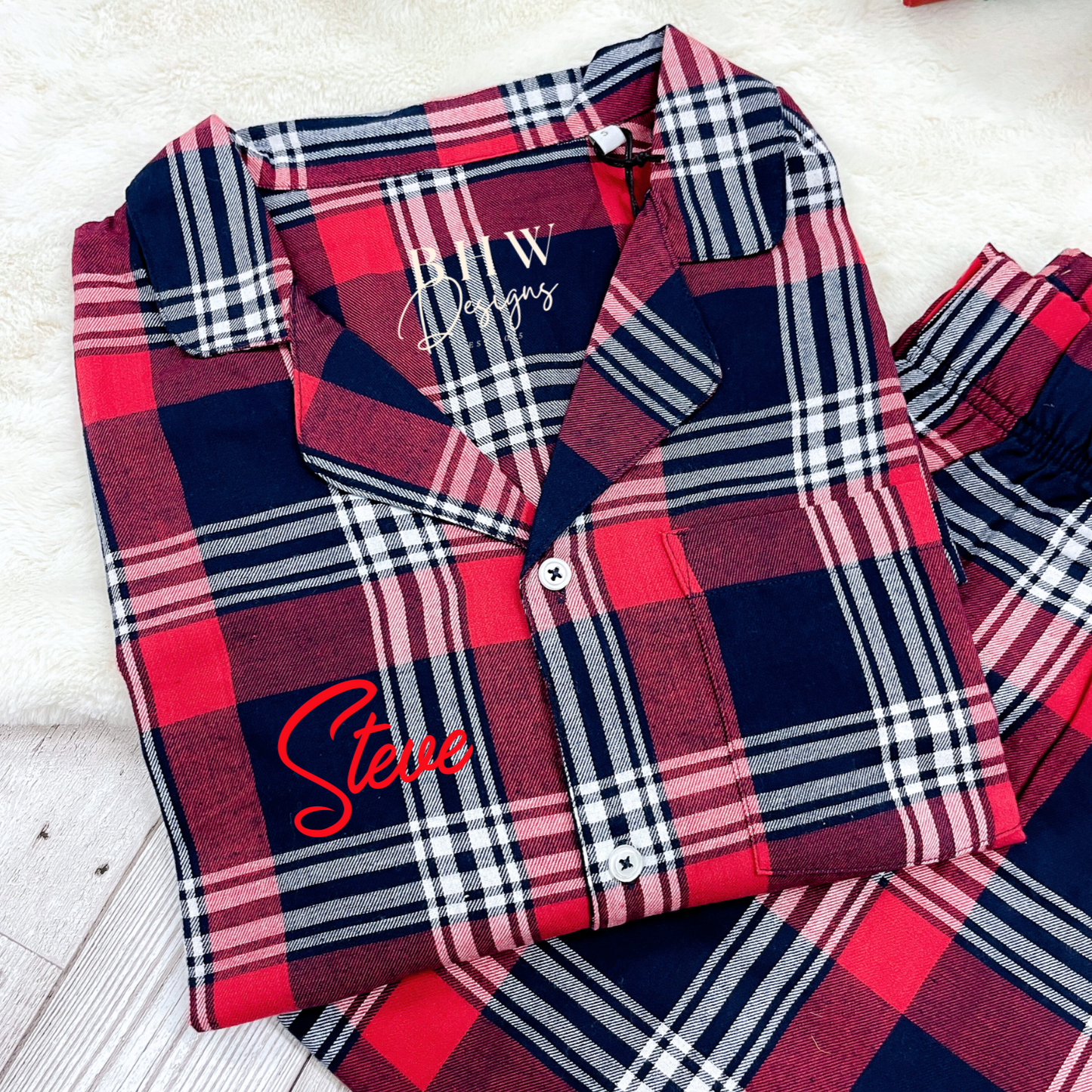 Men's Personalised Tartan Pyjamas