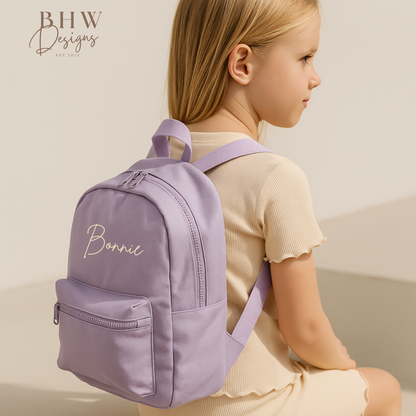 Personalised Kid's Mini Backpack - Lavender