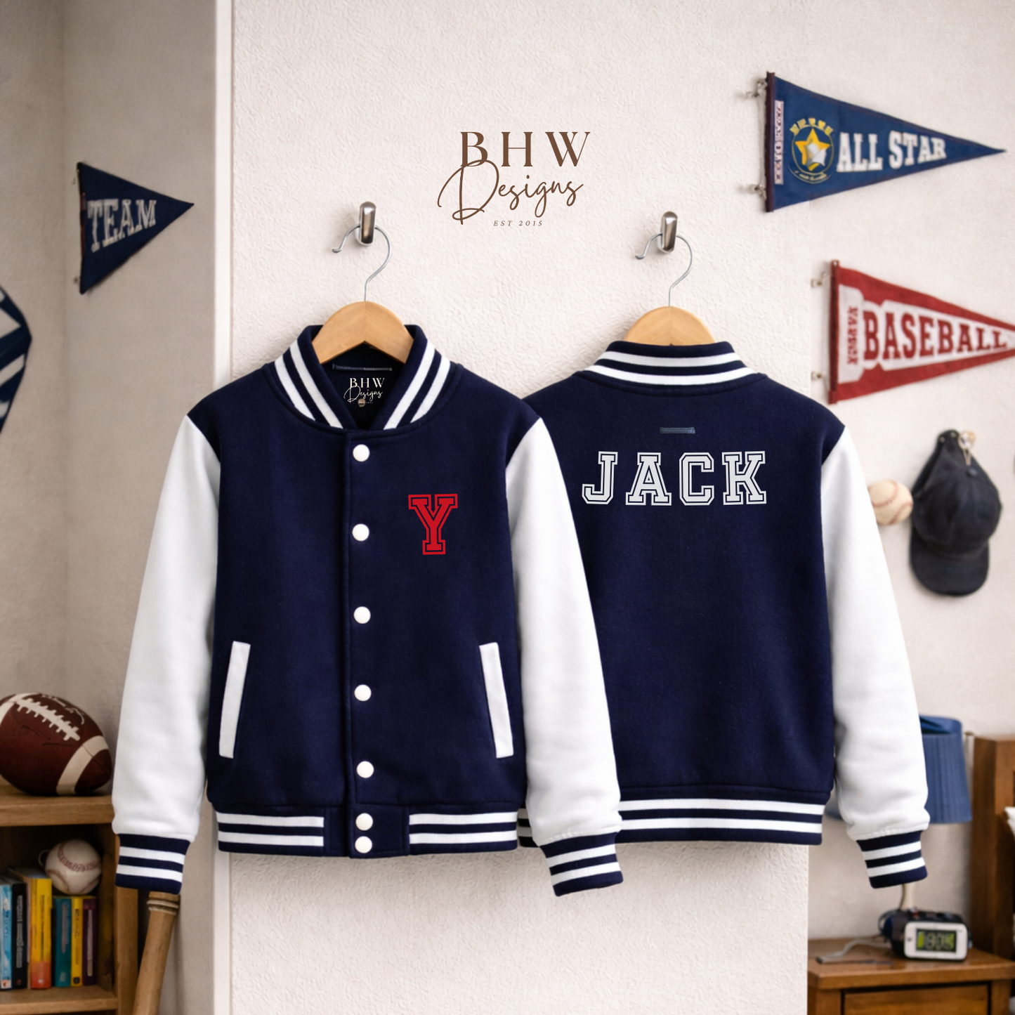 Varsity Jacket - Oxford Navy