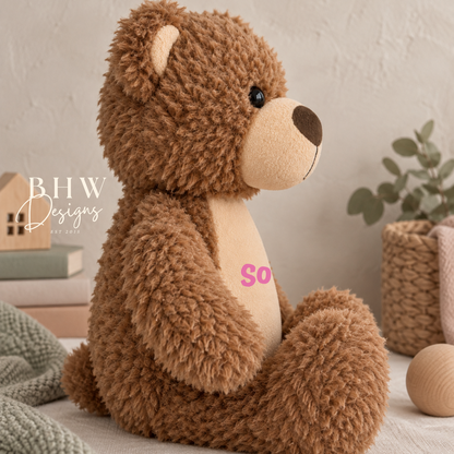 Personalised Brown Teddy Bear