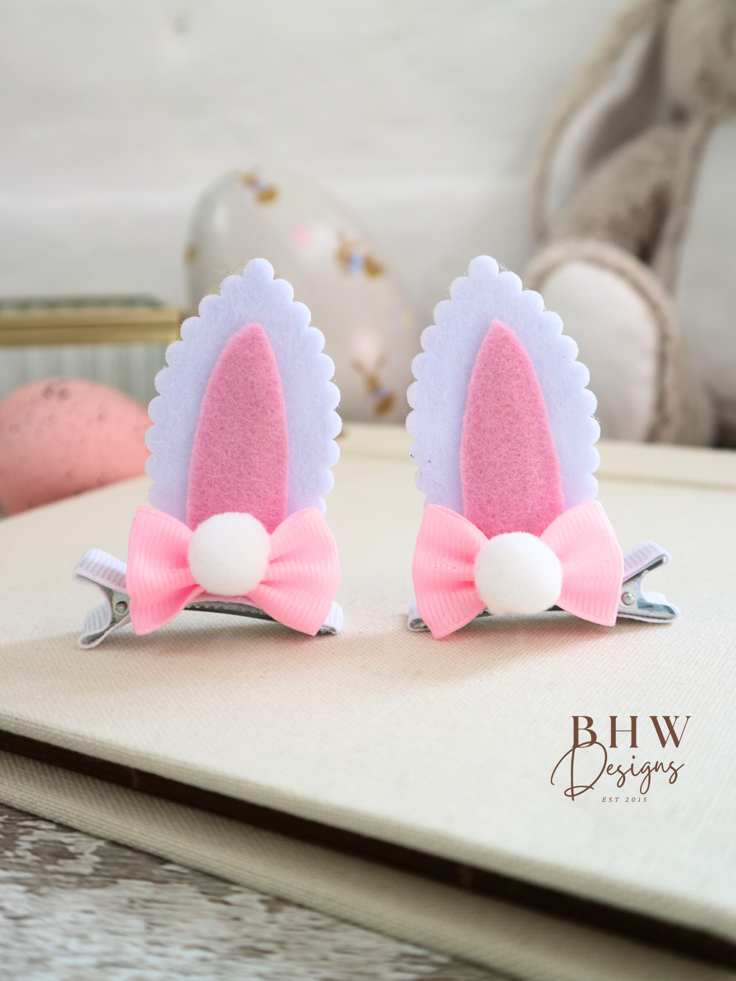 Girl's Bunny Ear Hair Bow Set