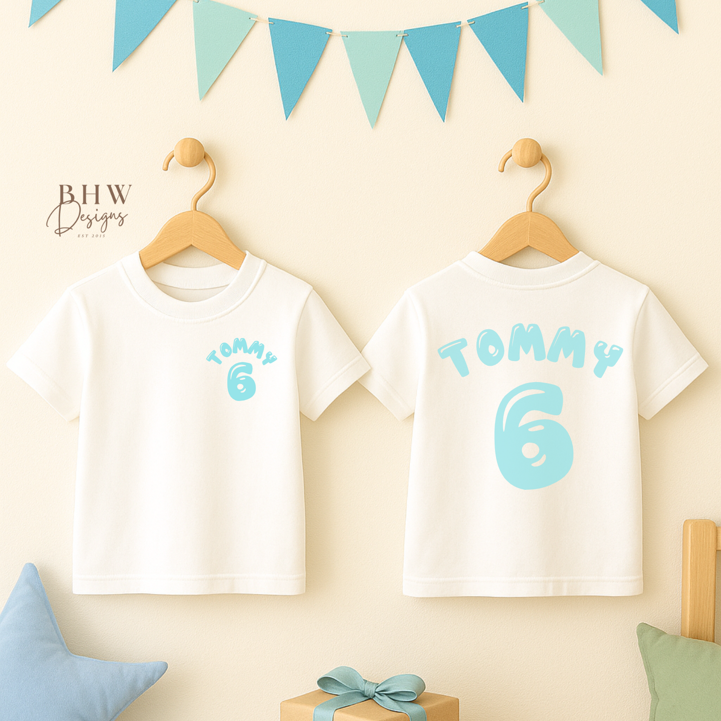 Birthday Age and Name T-shirt