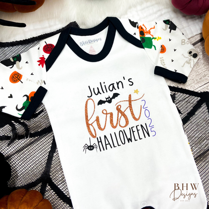 Personalised First Halloween 2025 Baby Bodysuit