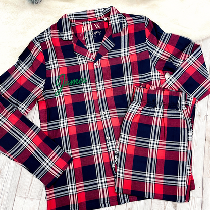 Men's Personalised Tartan Pyjamas