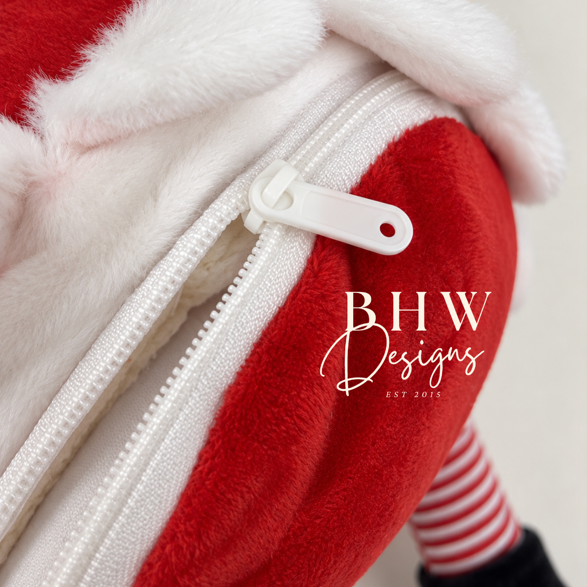 Personalised First Christmas Santa Soft Toy